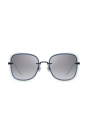 Okulary Słoneczne BOSS Blue Ciemny Niebieskie Damskie (Pl90591)